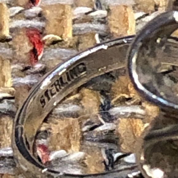 Faceted Smokey Quartz Faceted Tension Mount Vintage Sterling Silver Ring Sz 6 - Picture 7 of 16